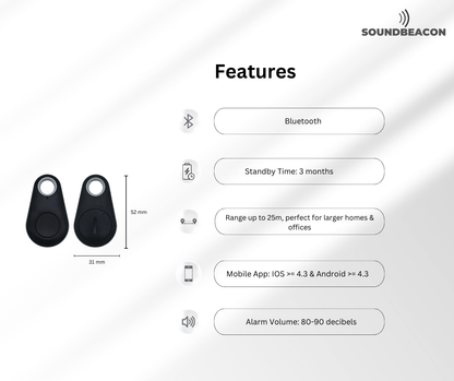 SoundBeacon: The Compact Bluetooth Tracker for Lost Items